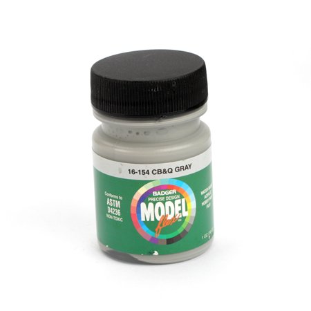 Badger 16-154 CB&Q Gray Modelflex Railroad Acrylic Paint - 1 oz. Bottle