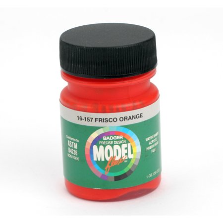 Badger 16-157 Frisco Orange Modelflex Railroad Acrylic Paint - 1 oz. Bottle