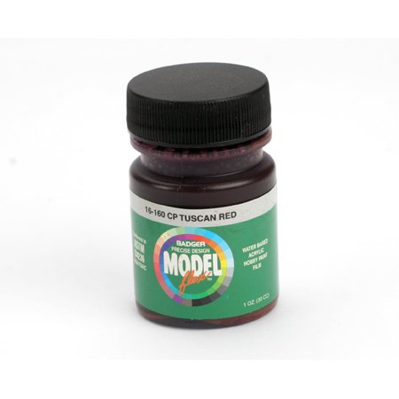 Badger 16-160 CP Tuscan Red Modelflex Railroad Acrylic Paint - 1 oz. Bottle