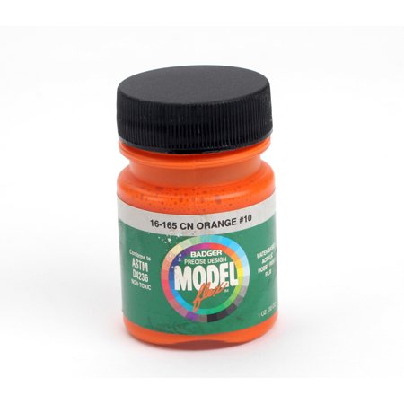 Badger 16-165 CN Orange #10 Modelflex Railroad Acrylic Paint - 1 oz. Bottle