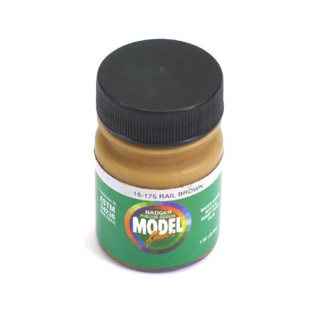 Badger 16-175 Rail Brown Modelflex Railroad Acrylic Hobby Paint - 1 oz. Bottle
