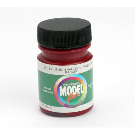 Badger 16-184 LV Cornell Red Modelflex Railroad Acrylic Paint - 1 oz. Bottle