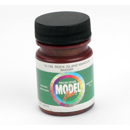 Badger 16-199 Rock Island Maroon Modelflex Railroad Acrylic Paint - 1 oz. Bottle