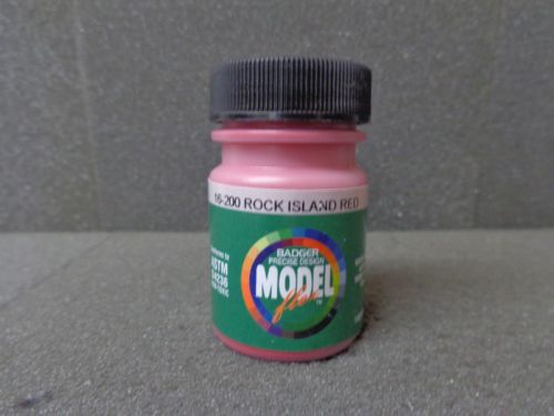 Badger 16-200 Rock Island Red Modelflex Railroad Acrylic Paint - 1 oz. Bottle