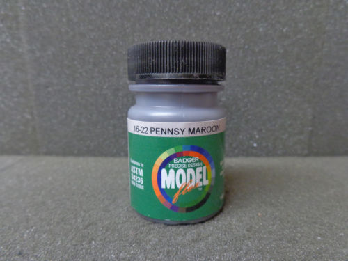 Badger 16-22 Pennsy Maroon Modelflex Railroad Acrylic Hobby Paint - 1 oz. Bottle