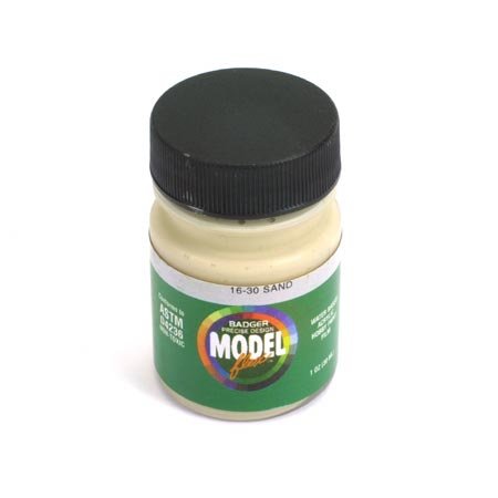 Badger 16-30 Sand Modelflex Railroad Acrylic Hobby Paint - 1 oz. Bottle