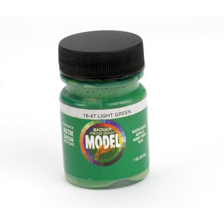 Badger 16-47 Light Green Modelflex Railroad Acrylic Paint - 1 oz. Bottle