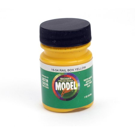 Badger 16-54 Rail Box Yellow Modelflex Railroad Acrylic Paint - 1 oz. Bottle