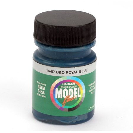 Badger 16-67 B&O Royal Blue Modelflex Railroad Acrylic Paint - 1 oz. Bottle