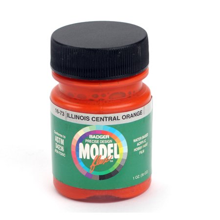 Badger 16-73 IC Orange Modelflex Railroad Acrylic Paint - 1 oz. Bottle