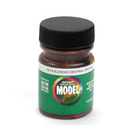 Badger 16-74 IC Brown Modelflex Railroad Acrylic Paint - 1 oz. Bottle