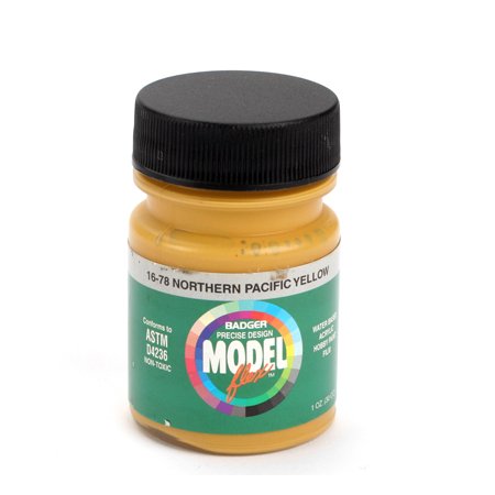Badger 16-78 NP Yellow Modelflex Railroad Acrylic Paint - 1 oz. Bottle