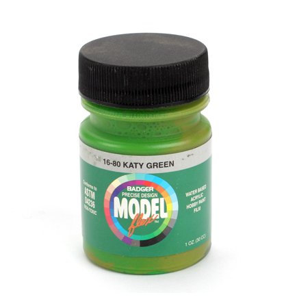 Badger 16-80 Katy Green Modelflex Railroad Acrylic Paint - 1 oz. Bottle
