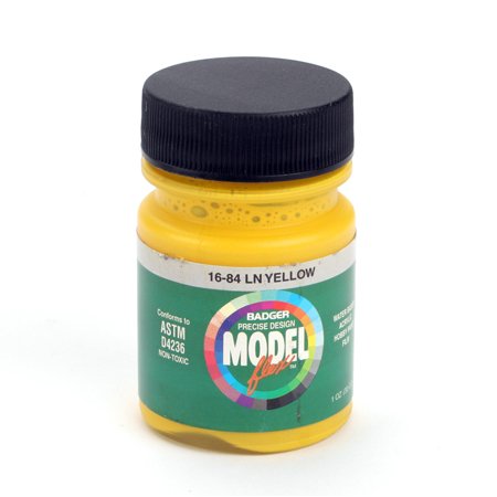 Badger 16-84 L&N Yellow Modelflex Railroad Acrylic Paint - 1 oz. Bottle