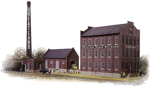 Walthers 933-3092 HO Greatland Sugar Refining Building Kit