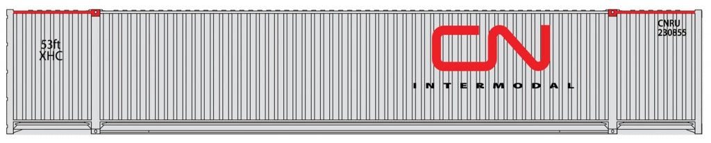 Walthers 949-8513 HO 53' Singamas Corrugated-Side Container - Canadian National
