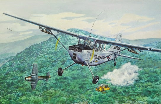 Roden Models 619 1:32 Cessna L-19/O-1 Bird Dog Military Aircraft Plane Model Kit