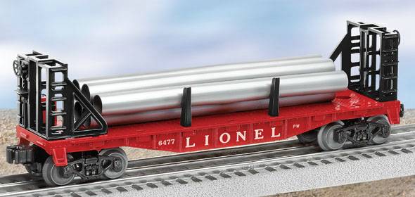 Lionel 6-39435 PWC Flatcar with Pipes #6477 LN/Box