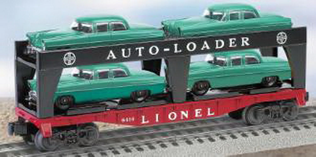 Lionel 6-39450 O Gauge #6414 Evans Auto Loader w/ 4 Automobiles NIB