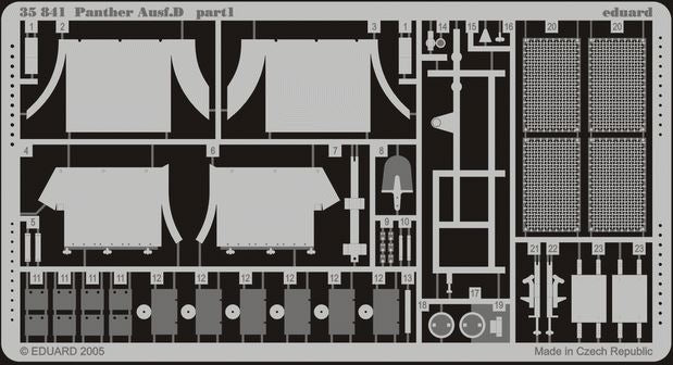 Eduard 35841 1:35 Panther Ausf.D for ICM Tank