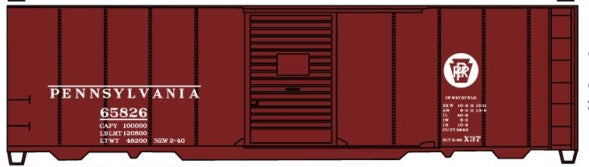 Accurail 3558 HO Pennsylvania40' AAR Single Door Steel Box Car Kit #65826