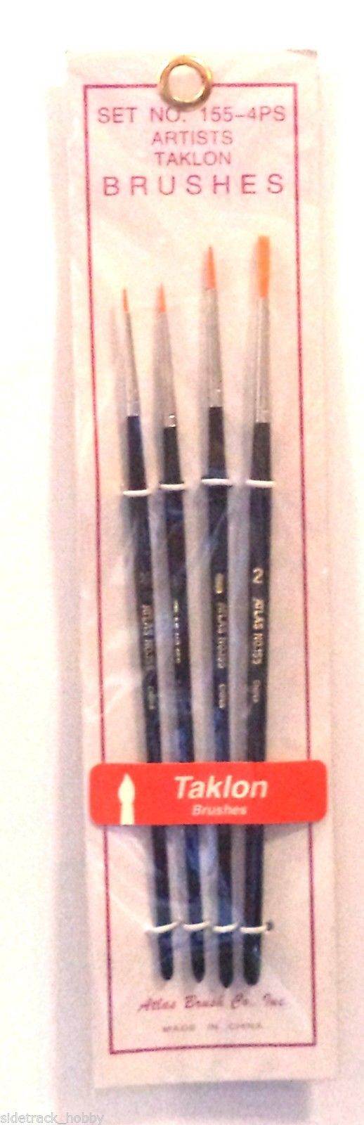 Atlas Brush 155-4PS Artist Taklon Paint Brush (Set of 4)
