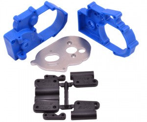 RPM 73615 Blue Gearbox Housing and Rear Mounts for Traxxas 2wd Vehicles