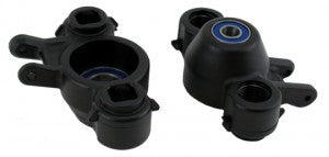 RPM 80582 TRX Revo/T-Maxx 2.5R/3.3 & E-Maxx 16.8 Axle Carriers & OS Bearings BLK