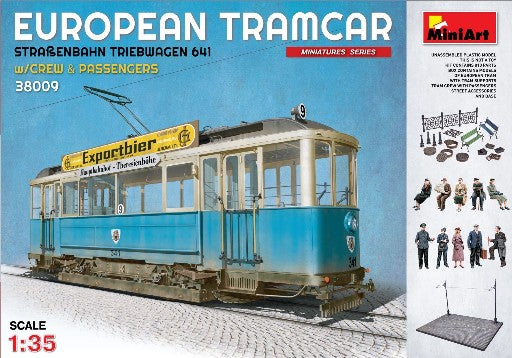 MiniArt 38009 1:35 European Tramcar #641 Plastic Model Kit
