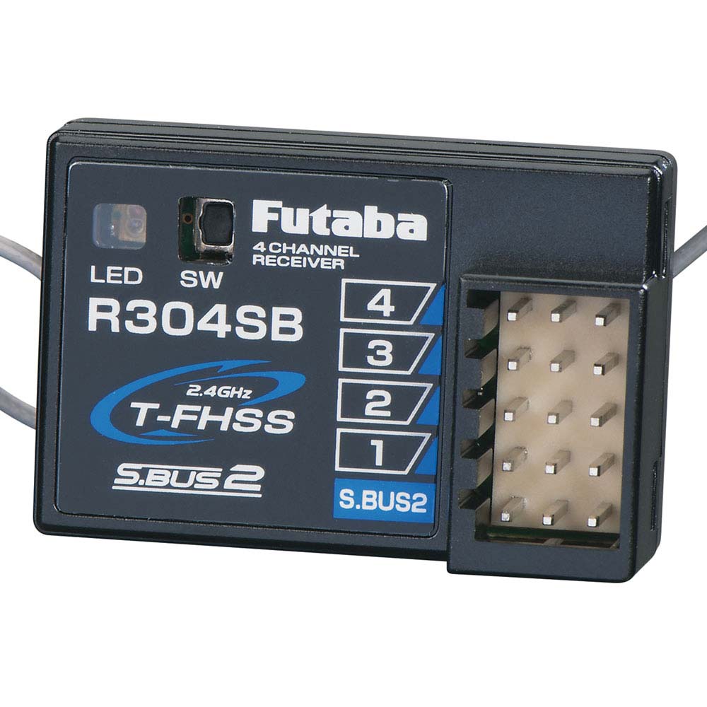 Futaba 01102179-3 R304SB T-FHSS Telemetry System 4-Channel 2.4GHz Receiver