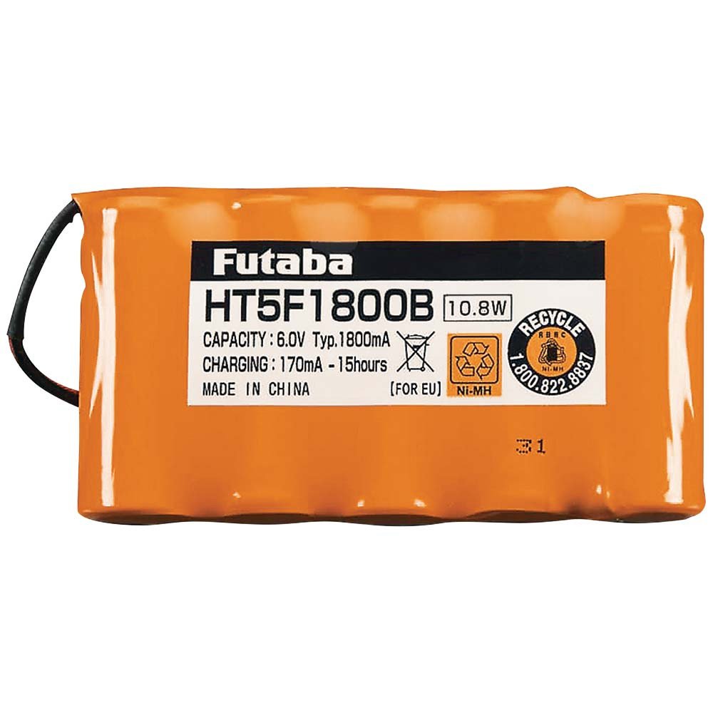 Futaba UBA0142 1800mAh 6.0V NiMh Transmitter Battery (5-Cell)