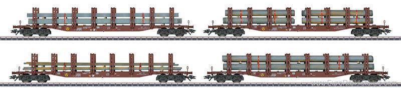 Marklin 47319 HO German Railroad, Inc. Steel Transport Set (4)