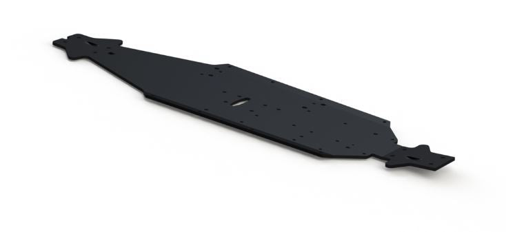 ARRMA AR320197 Aluminium Chassis LWB - Black (1pc.)