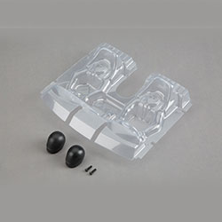 Losi 230020 Interior Set with Helmets, Clear: Baja Rey
