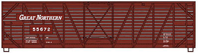 Accurail 4734.1 HO Scale Great Northern 40'  Wood Stock Car Kit