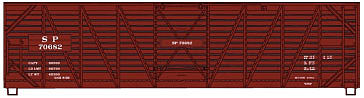 Accurail 4739 HO Scale Southern Pacific 40' Wood Stock Car Kit