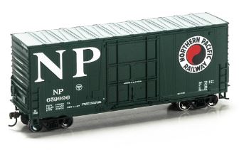 Athearn 76633 HO Northern Pacific Railway 40' High Cube Plug Door Box #659996