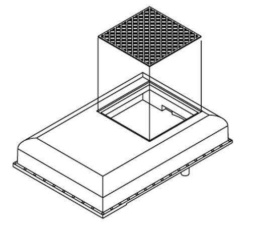 Athearn G62333 HO GP-7/9 Winterization Hatch w/36" Fans Sq. Grill