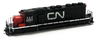 Athearn 98856 HO Canadian National SD40 Diesel Loco w/DCC & Sound RTR #5001
