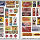 Blair Line 160 HO Scale Porcelain Advertising Signs 2 Sheets
