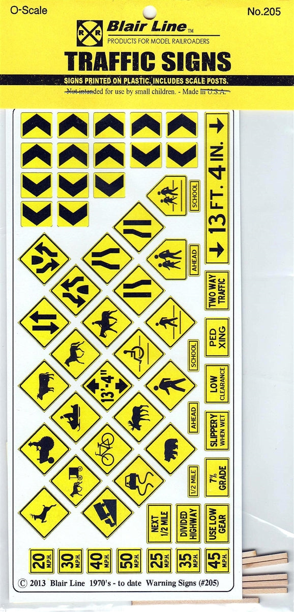 Blair Line 205 O Warning Signs #1