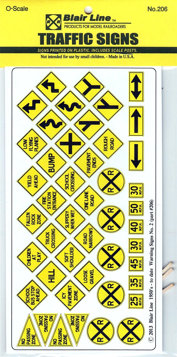 Blair Line 206 O Warning Signs #2