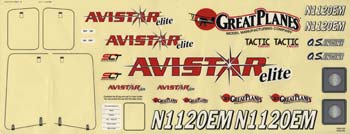 Great Planes GPMA4289 Decals Avistar Elite