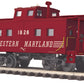 MTH 20-91577 O Western Maryland Steel Caboose (Center Cupola)