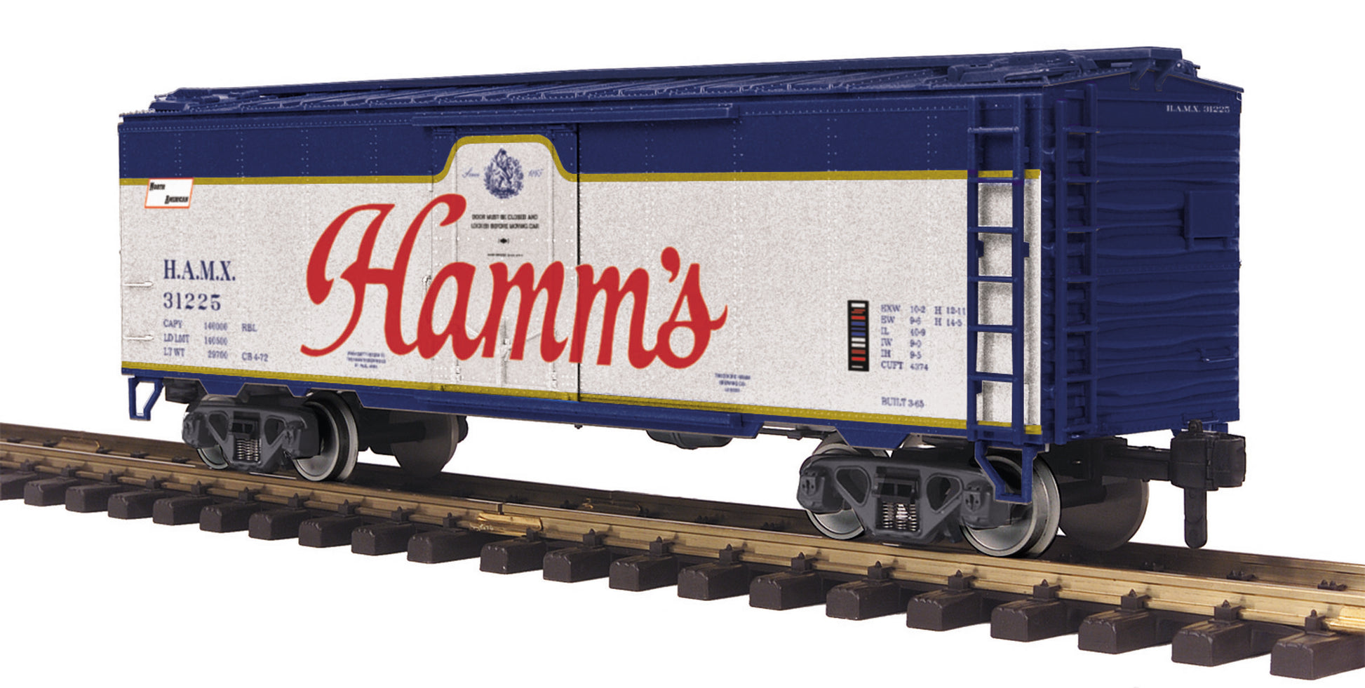 MTH 70-78045 G Scale Hamm's 40' Steel Reefer Car #31225