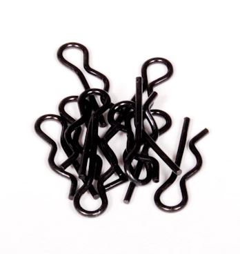 Axial AXA1059 Body Clip - 6mm (Black) (10)