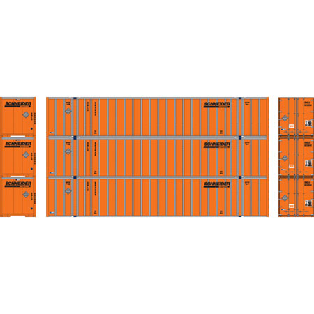 Athearn 72546 HO SNLU/Orange 53' Stoughton Container RTR #2 (3)
