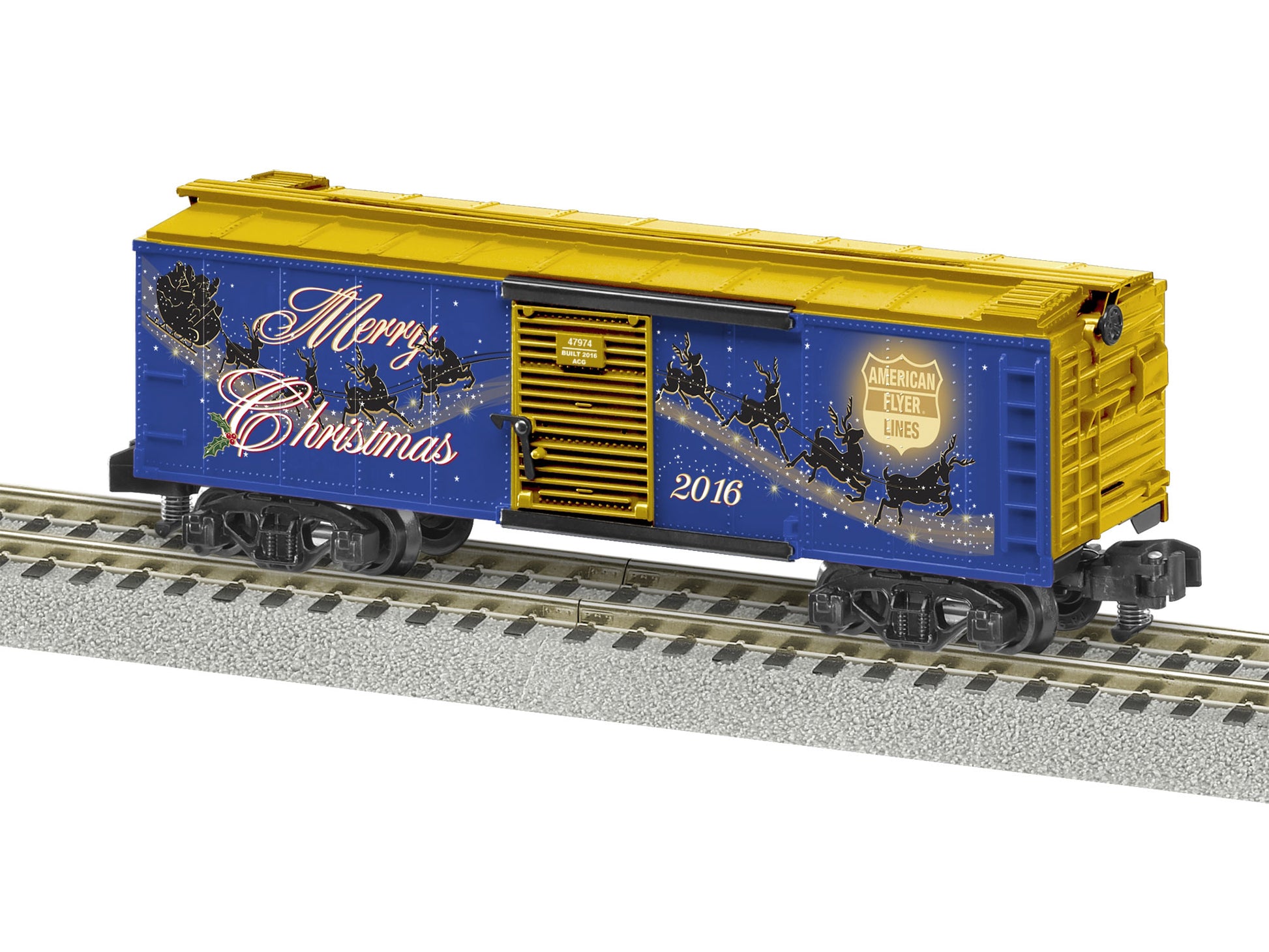 American Flyer 6-47974 S 2016 Christmas Boxcar NIB
