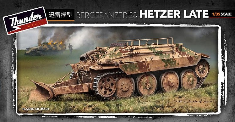 Thunder35101 1:35 Bergepanzer 38 Hetzer Late Destroyer Military Tank Model Kit