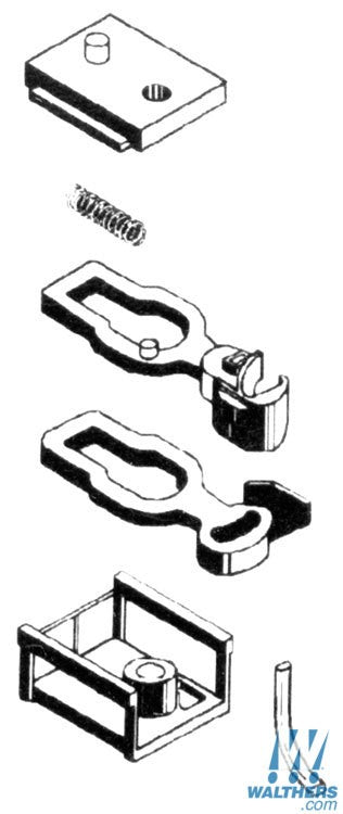 MicroTrains 00102014 (1027) N Unassembled Short Shank Body Mount Couplers